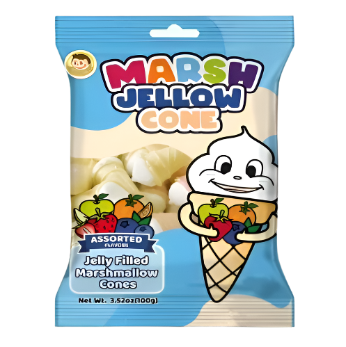 Josh Bosh Marsh Jellow Cones Assorted 3.53oz