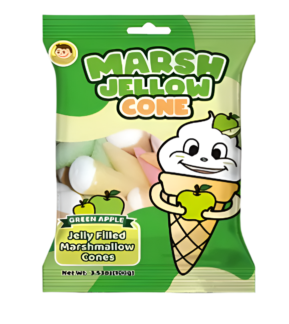 Josh Bosh Marsh Jellow Cones Green Apple 3.53oz