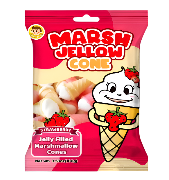 Josh Bosh Marsh Jellow Cones Strawberry 3.53oz