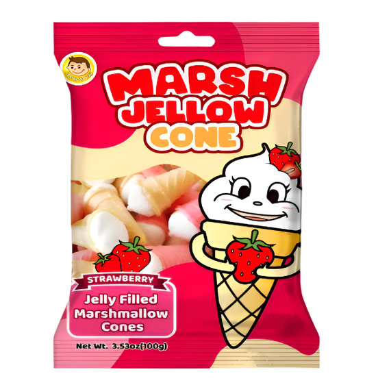 Josh Bosh Marsh Jellow Cones Strawberry 3.53oz