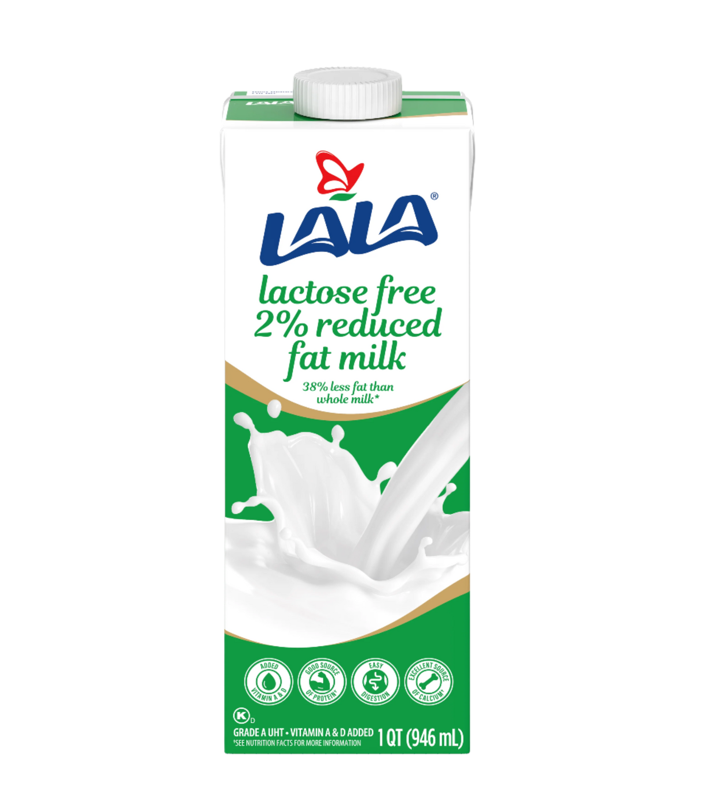 Lala UHT Milk 2% Lactose Free 32oz