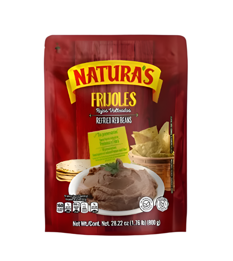 Naturas Frijoles Rojos Volteados 800g