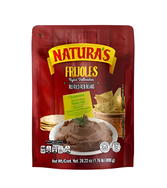 Naturas Frijoles Rojos Volteados 800g